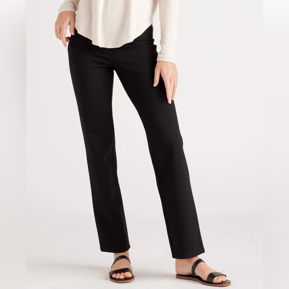 Quince Ultra-Stretch Ponte Straight Leg Pant